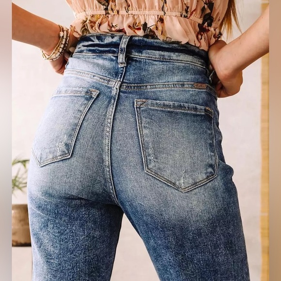 KanCan Signature Baggy Fit Stretch Denim Jeans Ultra High Rise in Juniper 29 - Picture 11 of 15